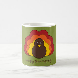 Thanksgiving turkey coffee mug