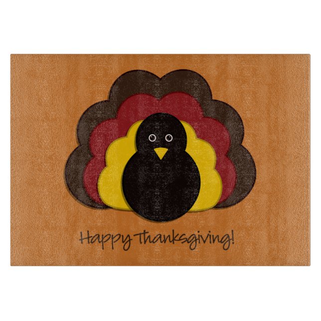 Thanksgiving turkey cutting board (Front)