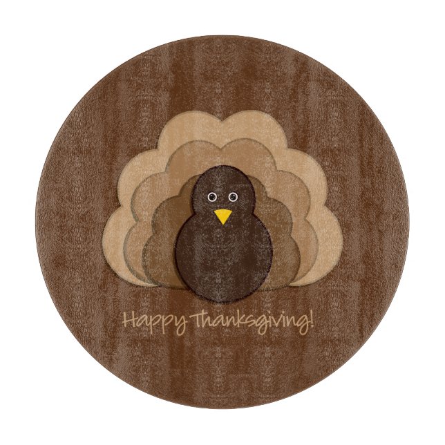 Thanksgiving turkey cutting board (Front)
