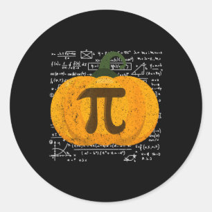 Thanksgiving Turkey Day Pumpkin Pie Pi Friendsgivi Classic Round Sticker