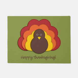 Thanksgiving turkey doormat