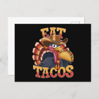 Thanksgiving Turkey Eat Tacos Funny Mexican