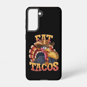 Thanksgiving Turkey Eat Tacos  Funny Mexican  Samsung Galaxy Case