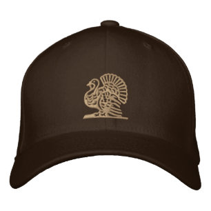 Thanksgiving Turkey Embroidered Hat