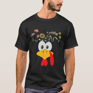Thanksgiving Turkey Face Matching Family Costume F T-Shirt