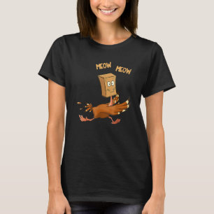 Thanksgiving Turkey Fake Cat Meow  Cat Thanksgivin T-Shirt