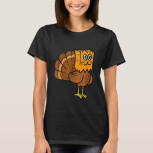 Thanksgiving Turkey Fake Cat Meow Cat Thanksgivin T-Shirt