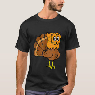 Thanksgiving Turkey Fake Cat Meow  Cat Thanksgivin T-Shirt
