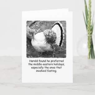 Thanksgiving Turkey Funny Greeting Card