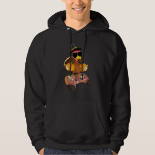 Thanksgiving Turkey Gamer Kids Boys Men Turkey Day Hoodie