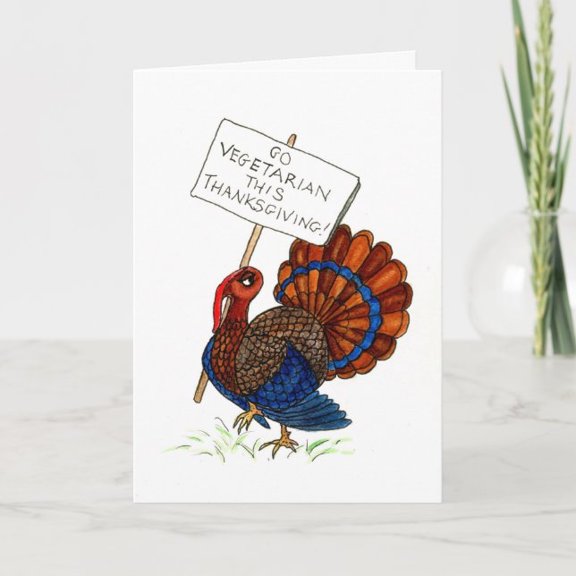 Thanksgiving Turkey Greeting Card (Front)