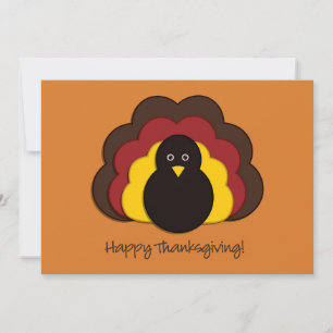 Thanksgiving turkey holiday card