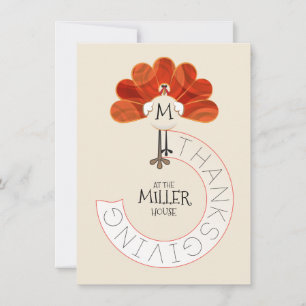 Thanksgiving Turkey Holiday Card