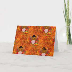 thanksgiving turkey holiday card
