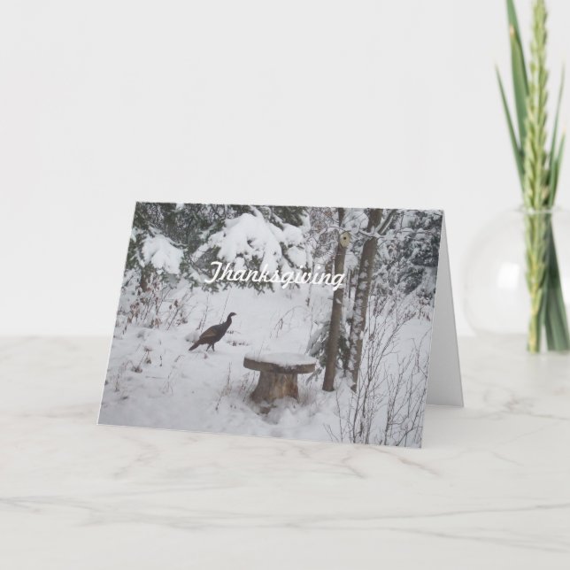 Thanksgiving Turkey Holiday Card (Front)