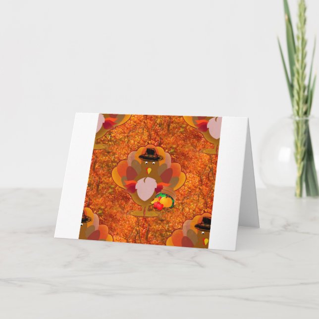 thanksgiving turkey holiday card (Front)