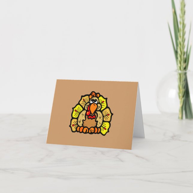 Thanksgiving Turkey Holiday Card (Front)