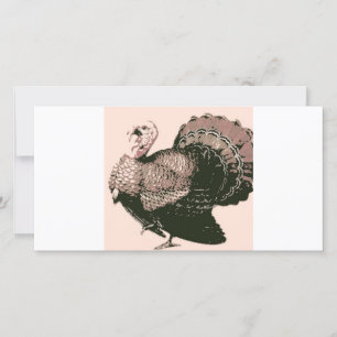 Thanksgiving Turkey Holiday Card