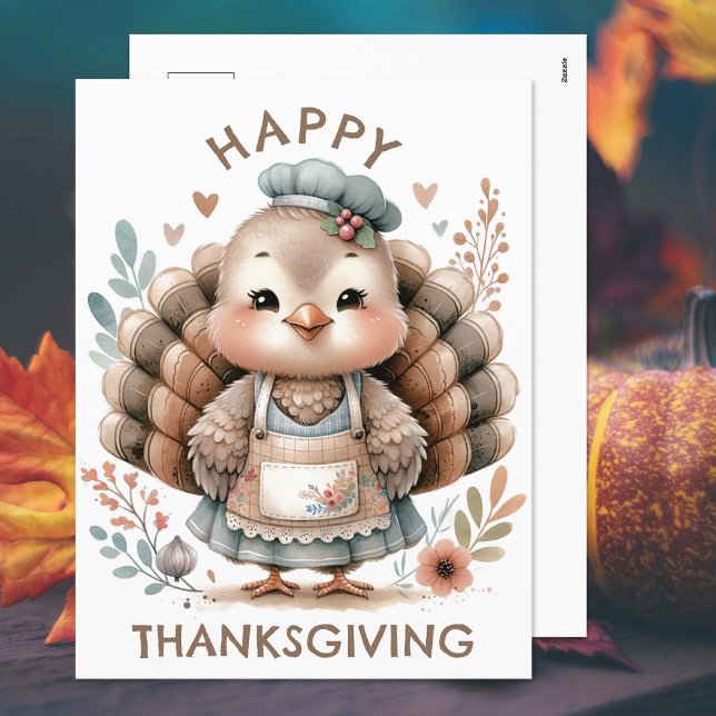 Thanksgiving Turkey Holiday Postcard (Creator Uploaded)