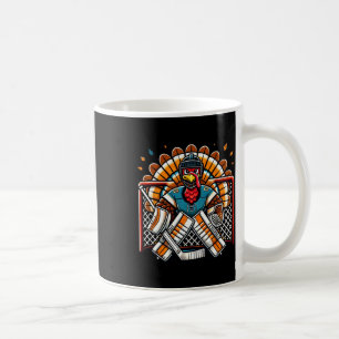Thanksgiving Turkey Ice Hockey Goalie Youth Boys T Coffee Mug