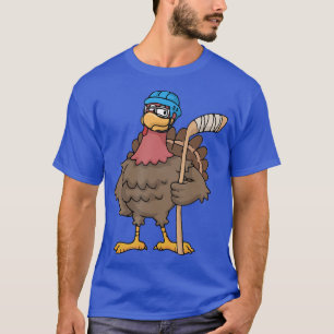 Thanksgiving Turkey Ice Hockey Helmet Pumpkin Puc T-Shirt