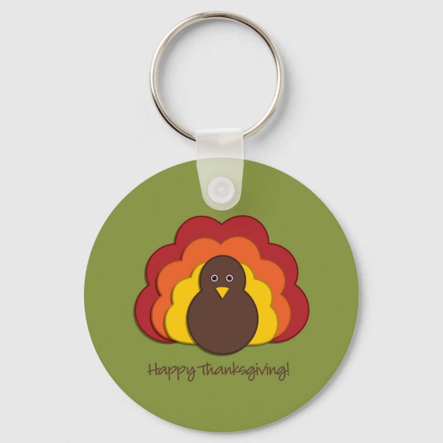 Thanksgiving turkey key ring (Front)