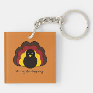 Thanksgiving turkey key ring