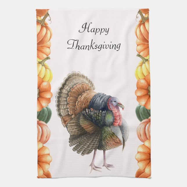 Thanksgiving Turkey Kitchen Towel (Vertical)