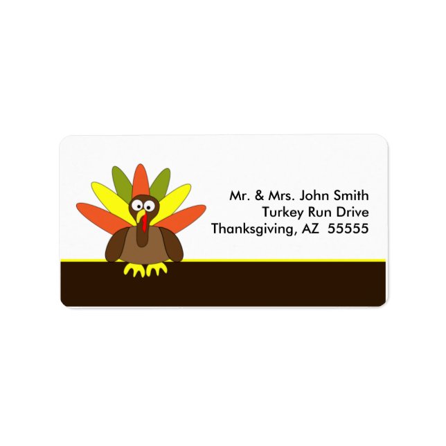 Thanksgiving Turkey Label (Front)