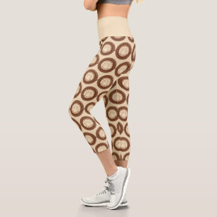 Thanksgiving Turkey Latte Capri Leggings