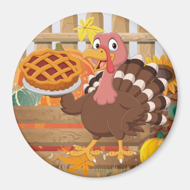 Thanksgiving Turkey Magnet (Front)