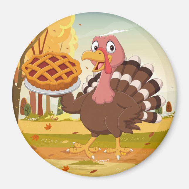Thanksgiving Turkey Magnet (Front)