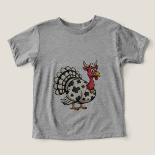 Thanksgiving Turkey Moo Cow Head Funny Fall Family