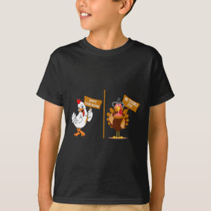 Thanksgiving Turkey No Thanks Grumpy Halloween Fun T-Shirt