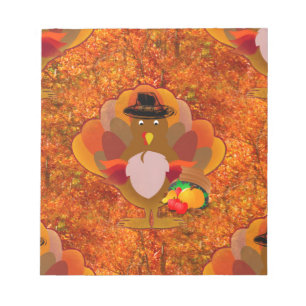 thanksgiving turkey notepad