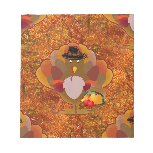 thanksgiving turkey notepad (Front)