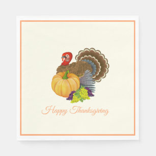 Thanksgiving Turkey Paper Napkins