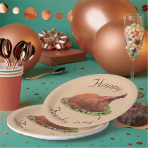 Thanksgiving Turkey Paper Plate