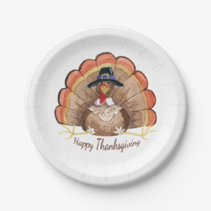 Thanksgiving Turkey Paper Plate
