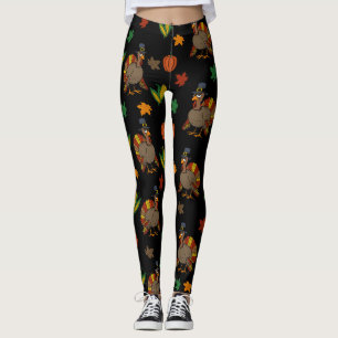 Thanksgiving Turkey pattern Leggings