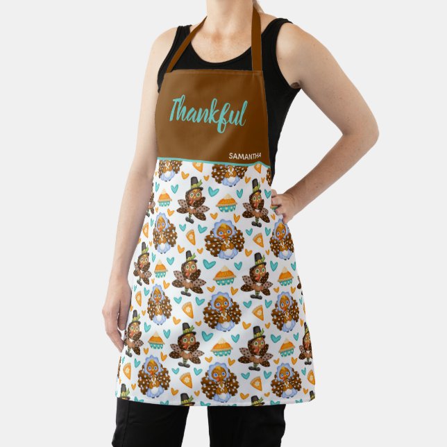 Thanksgiving Turkey & Pie Apron (Insitu)
