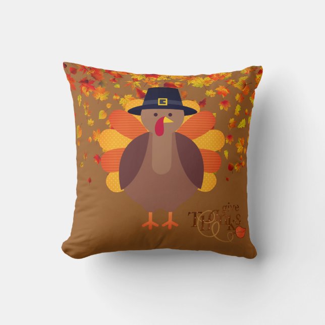 Thanksgiving Turkey Pillow (Front)