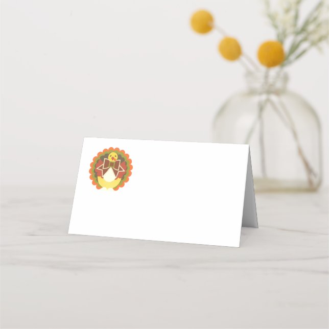 Thanksgiving Turkey Place Card (Front)