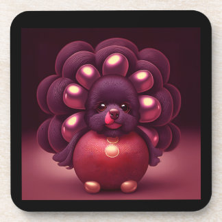 Thanksgiving Turkey-Poodle Hybrid Creature Coaster
