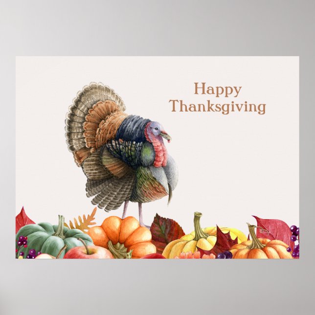 Thanksgiving Turkey Poster (Front)