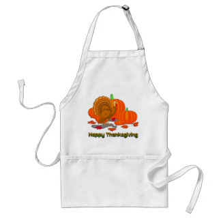 Thanksgiving Turkey Pumpkins Standard Apron
