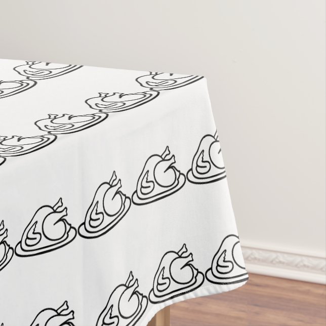 THANKSGIVING TURKEY READY tablecloth (In Situ)