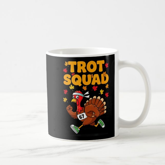 Thanksgiving Turkey Running Outfit Costume Turkey  Coffee Mug (Right)