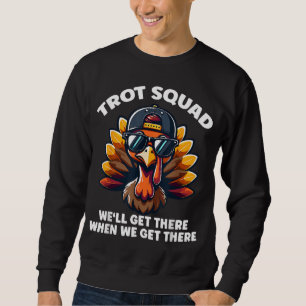 Thanksgiving Turkey Running Outfit Gear Costume Tu Sweatshirt
