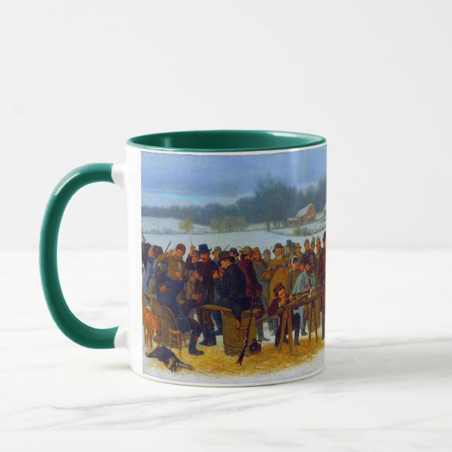 Thanksgiving Turkey Shoot John Ehninger 1879 Mug (Left)